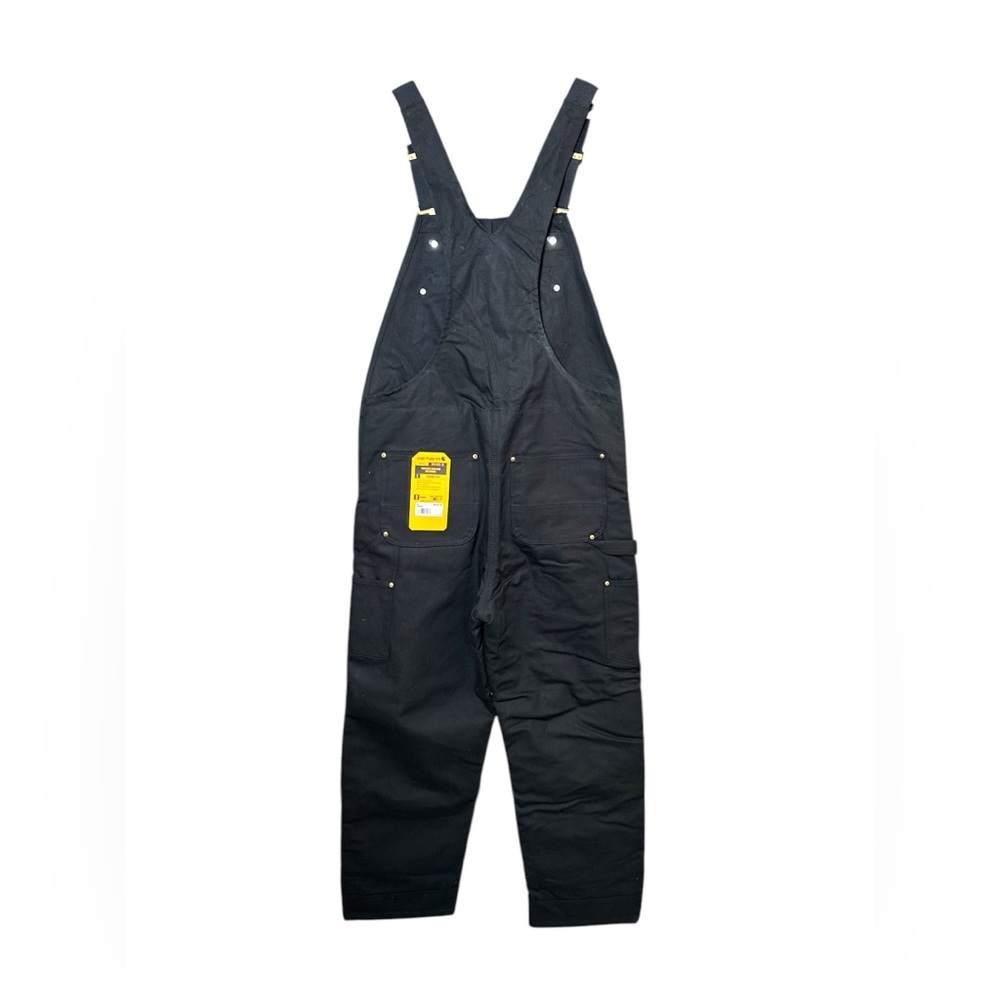 Carhartt Firm Duck Insulated Bib Overall - Black - Picture 5 of 7
